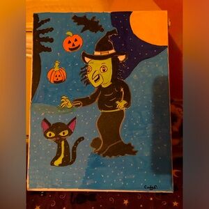 SALE!!!!!Witch Halloween picture 11X14